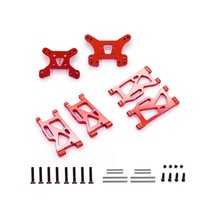 Xiyyadms Wltoys 1/14 144001 İçin Alüminyum Süspansiyon Kolu Ve Salıncak Kolu Yükseltme Seti Kırmızı