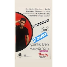 Hasyün Erkek Kısa Kol Siyah Yün Fanila Yün Içlik 2 Adet