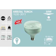 : 30w Krıstal Torch Ampul Beyaz