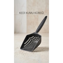 Universal Kedi Kumu Eleme Küreği, Çift Taraflı Tasarımıyla Kum Dağılımını Kontrol Ederken Kullanıcıyı Yormaz