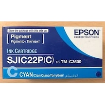 Epson Sjıc22P C3500 Kartus Mavı