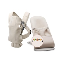 Babybjörn 2'li Set Pastel Oyuncaklı Bliss Ana Kucağı & Kanguru Mini 3d Jersey Light Beige