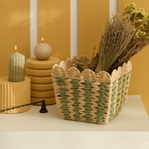Karaca Home Knit Dekoratif Sepet Organizer 35x23x17,5 Cm Kahverengi