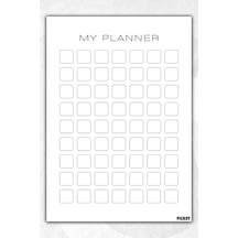 Zamansız Çok Amaçlı Günlük Haftalık Aylık Planlayıcı - A4 Ebat Yapılacaklar - 30 Yaprak - Planner - 2630 Çok Renkli
