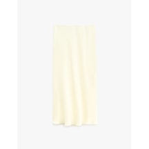 Koton Regular Fit A Kesim Viskon Maxi Etek Sarı 6sak70075uw Sarı