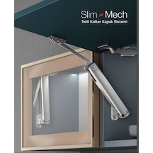 Slim-mech C 2'li Paket Kalkar Kapak Mekanizması Gümüş