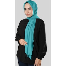 Hürrem Bone Bebe Mavisi Düz Klasik Şal Viskon Likralı Penye 202101 11 Bebe Mavisi