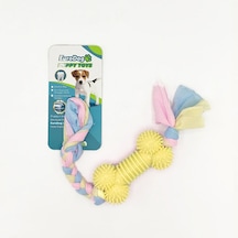 1711720816 Eurodog Puppy Toys Sarı Kemik Diş Kma Oyuncağı