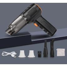 CBTxGlobal Ara El Tipi Küçük Elektrikli Süpürge, Stil: Fırça 200w+2 Filtreler+ Saklama Çantası Siyah