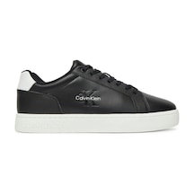 Calvin Klein Erkek Deri Bağlamalı Düz Taban Yuvarlak Burun Ck Desenli Siyah Sneaker Ym0ym01369-0gm-8522 Siyah