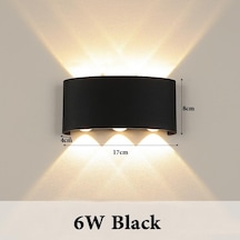 Sıcak Beyaz Modern Led Duvar Lambası Plastik Kabuk Oturma Odası İçin 6w Beyaz