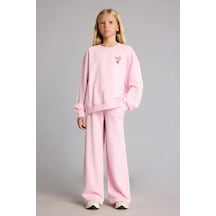 Defacto Beli Bağcıklı Wide Leg Eşofman Altı Kız Çocuk I4344a826aupn47 Pembe-pn47