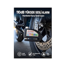 Yüksek Sesli 110db Çelik Disk Kilidi Su Geçirmez Yeni Nesil - Hs08371405-3983