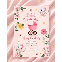 1000 Adet Ekonomik Baby Shower Davetiyesi Ve Zarf 017