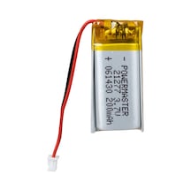Powermaster Pm-21277 3.7v 200mah 601430 3.5mm Soketli Lityum Polimer Li-po Batarya Şarj Edilebilir Pil