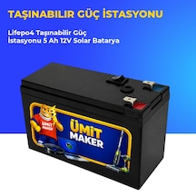 Lifepo4 Taşınabilir Güç İstasyonu 5 Ah 12v Solar Batarya