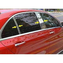 Mercedes W206 C Serisi Krom Kapı Direği 6 Parça P. Çelik