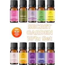 Secret Garden 10'lu Set Oda Kokusu Esansı - Çiçek Buketi 10x10ml Karışık