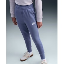 Nike Fd2921-499 Sportswear Club Fleece Büyük Kız Çocuk Yüksek Belli Dar Kesim Pantolon - Lila