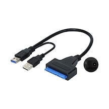Usb 3.0 To 2.5-3.5 İnç Sata Çevirici + 12 Volt Adaptör
