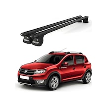 Trio-ı Dacia Sandero 2009-2011 Uyumlu Siyah Kilitli Ara Atkı 120cm Port Bagaj Tavan Barı