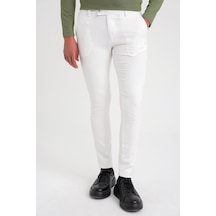 Efor P 1088 Slim Fit Yan Cep Esnek Pamuklu Casual Beyaz Pantolon Beyaz Efor P 1088 Slim Fit Yan Cep Esnek Pamuklu Casual Beyaz Pantolon Beyaz