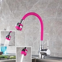 Buffer Oynar Başlıklı Tasarruflu Kubar Musluk Borusu Ve Başlığı Pembe