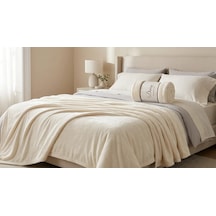 Daisy Super Soft Battaniye Çift Kişilik 200x220 Krem