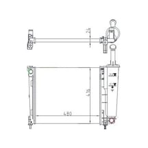 ORIS MFI574024 Radyatör Mechanical Mt 480 416 24 Lancia Y 1.2İ 2011 617873