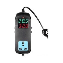 Springsun Mh2000 Dijital Sıcaklık Kontrol Cihazı, -40 C/+120 C Aralığı, 0.1 C Hassasiyet, 10a, 90-250v, Sokağı İçeren Sera/akvaryum/su Deposu Kontrolü