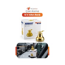 Çan Korna 12v Metal Altın Renk Yüksek Sesli Oto Korna Dayanıklı