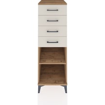 Dolap Tek Raflı 4 Çekmeceli 44x59x134 Çam-aytaşı Atlas Çam