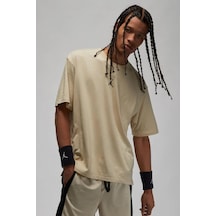 Nike Air Jordan Dri Fit Short Sleeeve Mens Tee Erkek Günlük Tişört Bej