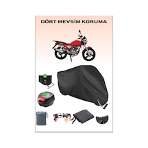 Siyah Mondial 150 Mcx Roadracer Için Arka Çanta Ve Kilit Uyumlu Motosiklet Branda, Güvenli