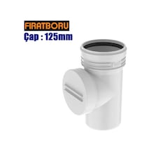 Fırat Pvc Temizleme Te 125mm, Temizleme Te