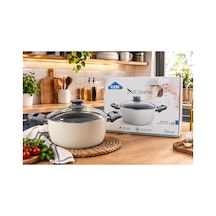 Seramik 22 Cm Derin Tencere Bej - 935919985 Bej