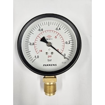 Pakkens Çap 100 Alttan -1/0 Bar Kuru Vakummetre