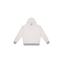 Beord Taş-gri %100 Pamuk Kapüşonlu Sweatshirt Bhd1-139