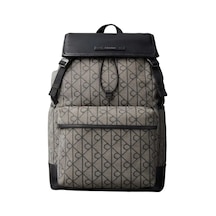Calvin Klein Mıxed Emblem Aop Fla, 7ul Bej Erkek Sırt Çantası