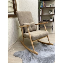 Asedia Trend Naturel Teddy Kahve Sallanan Sandalye