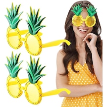 Tropikal Hawaii Ananas Şekilli Parti Gözlüğü 9.5 X 14 Cm 5691 "