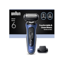 Braun Series 6 Elektrikli Tıraş Makinesi, Islak Ve Kuru, Hassas Düzeltici Başlık, 62-b1200s 1 Saat