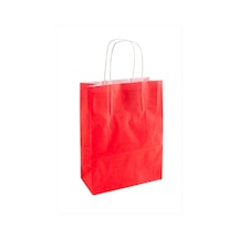 8x18x24 - 638 - Cm Büküm Saplı Kağıt Poşet 1 - Ece-umay - Adet Kırmızı