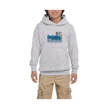 Zepplin Giyim Arcade Fire Arcade Fire Gri Çocuk Kapşonlu Sweatshirt