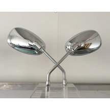 Scooter/e Bike /motosiklet Oval Nikel Ayna Tk 8mm Bağlantılı