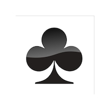 Sinek İskambil Kağıdı Folyo Sticker 30cm Uzunluk Karışık Renkli