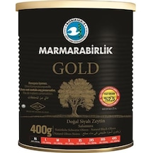 Marmarabirlik Gold Az Tuzlu Salamura 201-230 KB XL Siyah Zeytin Teneke 400 G