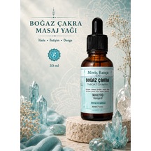 Minia Bahçe Itır Çay Ağacı ve Akgünlük İçerikli Boğaz Çakra Masaj Yağı 30 ML