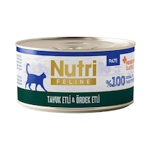 Nutri Feline Tavuk Eti Ve Ördekli Tahılsız Kedi Konservesi 70 Gr