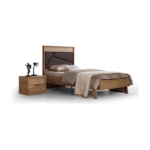 Karyola ve Komodin Urlu Pablo Ceviz Renk Model Eskitme Malzeme